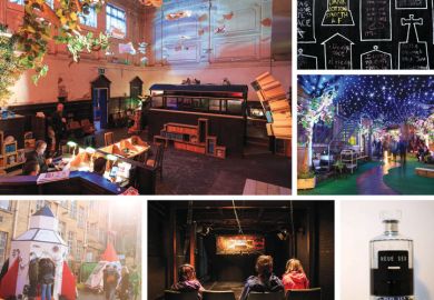 Rooms festival collage of exhibits