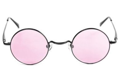 Rose-tinted sunglasses