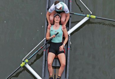 Two female rowers Two female rowers