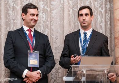 Ádám and Dávid Tárnoki present at Semmelweis University event Ádám and Dávid Tárnoki present at Semmelweis University event