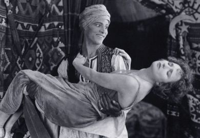 Rudolph Valentino and Agnes Ayres in The Sheik, 1921