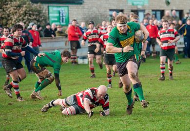 rugby player running