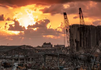 Ruins After Beirut Explosion