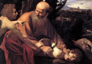 Sacrifice of Isaac, by Caravaggio (1603)
