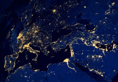 European countries earth night European countries earth night