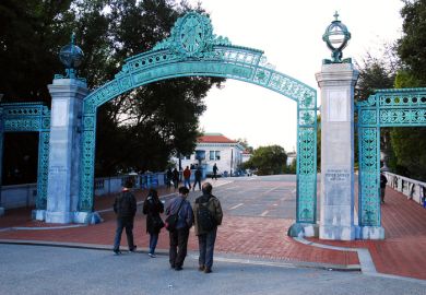 Sather Gates at Sproul Plaza, UC Berkeley