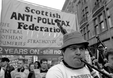 Scottish anti-poll tax demonstration
