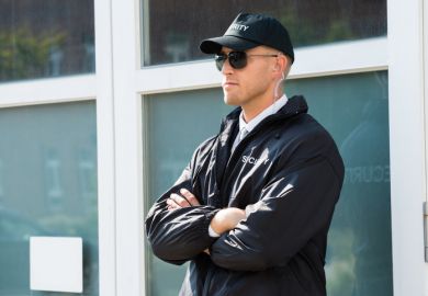 A security guard A security guard