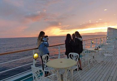 semester at sea on deck