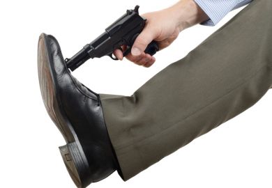 Shoot in foot