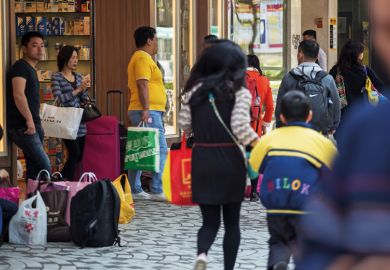 Shoppers in mainland China