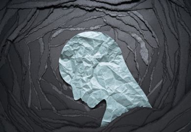 Silhouette of head