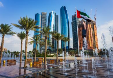 Skyscrapers in Abu Dhabi, UAE Skyscrapers in Abu Dhabi, UAE