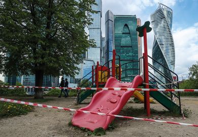Playground slide blocked off with barrier tape Don’t ‘write people off’, says UUK chief