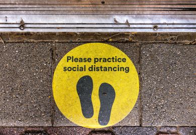 istock a social distancing sign a social distancing sign