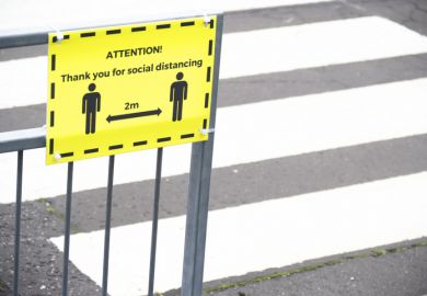 Social distancing sign