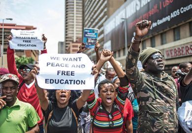 South Africa free education protest South Africa free education protest