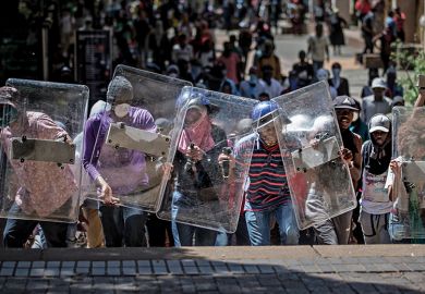 South Africa protesters