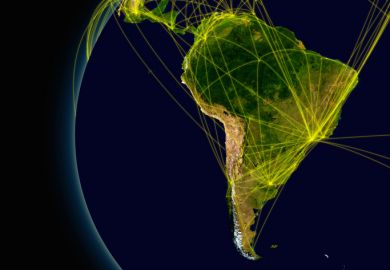 South American connections South American connections illustrating connections between national university systems