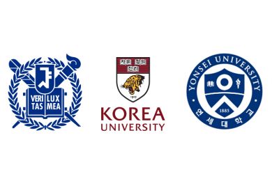 Logos of Seoul National University, Korea University and Yonsei University.
