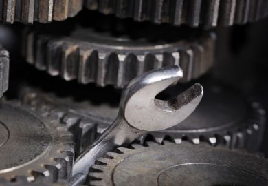 A spanner in the gears, representing Brexit's effect on UK innovation