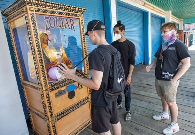 Two people visit a fortune teller machine to illustrate Ministers ‘interested’ in Buckingham risk-sharing