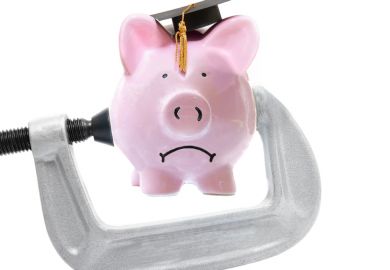 Squeezed piggy bank Squeezed piggy bank