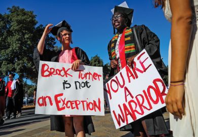 Stanford University students in solidarity for Brock Turner rape victim