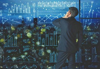 Statistics on digital screen