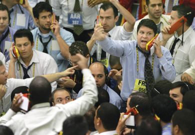 Stock traders illustrating review of ‘Anthro-Vision: How Anthropology Can Explain Business and Life’ By Gillian Tett