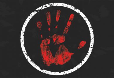 Stop terrorism (counterterrorism) sign