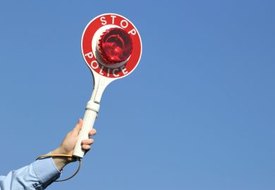 A stop police sign A stop police sign, symbolising misconduct rules