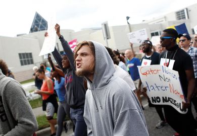 Protesters at the University of Florida