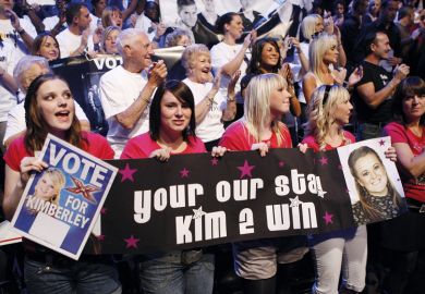 Studio audience, The X Factor TV programme, London