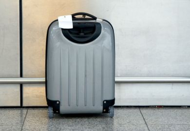 Suitcase left unattended in airport