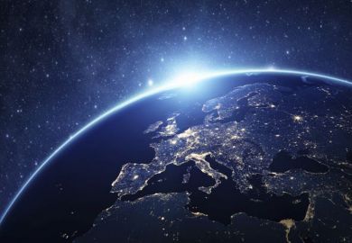 Sun rising over Earth