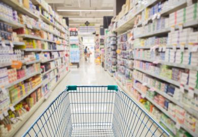Supermarket aisle Supermarket aisle