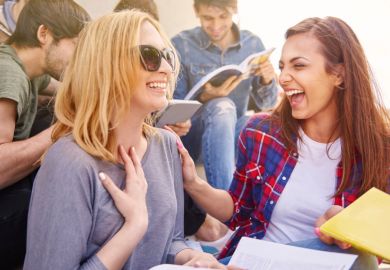 Surprised happy student Surprised happy student