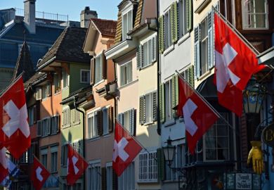 Swiss flags Swiss flags