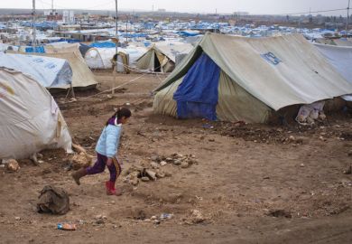 Syrian refugee girl, Domiz camp, Northern Iraq