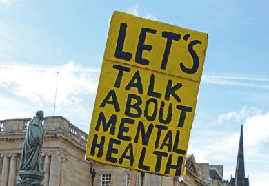Talk about mental health sign