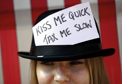 Woman wearing bowler hat