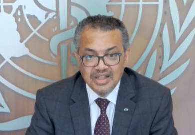 WHO director-general Tedros Adhanom Ghebreyesus