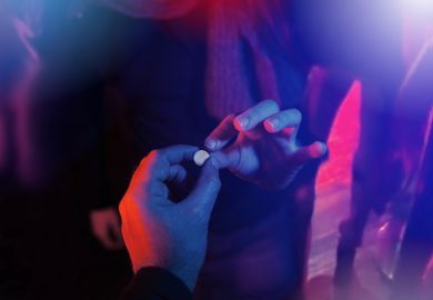 teenager buying drug at club