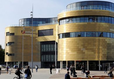 Teesside University campus building