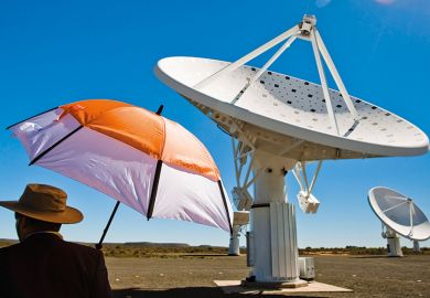 A telescope in Africa
