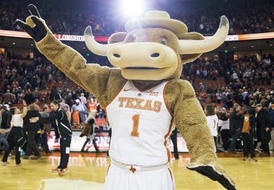 Texas mascot Hook ‘Em Texas mascot Hook ‘Em
