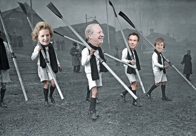 Thatcher Heather May and Blair as rowers at Oxford