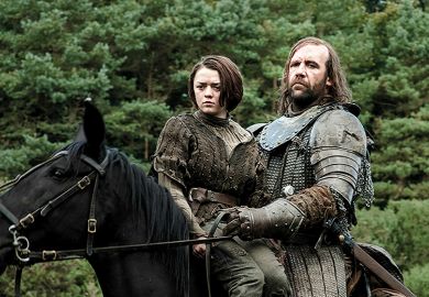 The Hound and Arya Game of Thrones