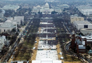 Crowds at Trump's inauguration  Crowds at Trump's inauguration